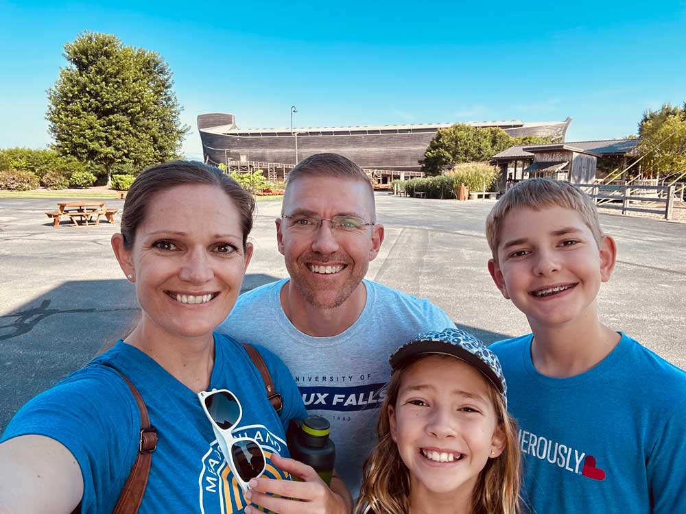 Dave DeVries with his family